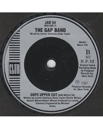 Ups Upside Your Head ('87 Mix) [The Gap Band] – Vinyl 7", Single, 45 RPM [product.brand] 1 - Shop I'm Jukebox 