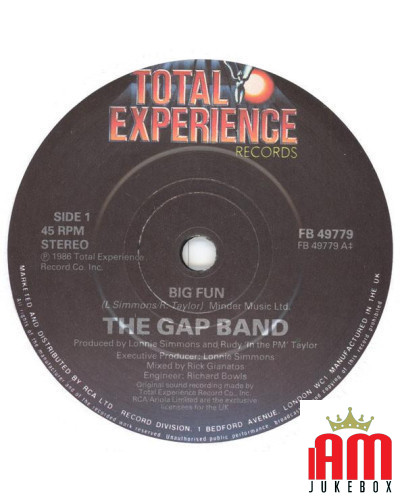 Big Fun [The Gap Band] - Vinyl 7", 45 RPM, Single, Stereo [product.brand] 1 - Shop I'm Jukebox 