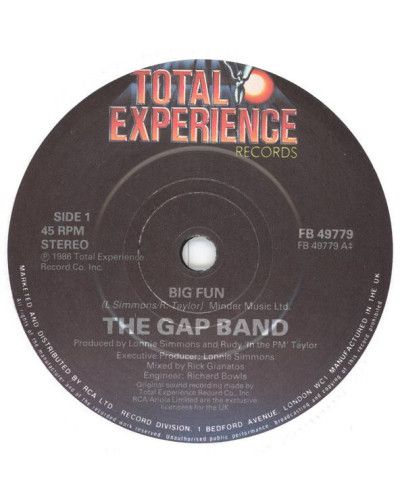 Big Fun [The Gap Band] - Vinyle 7", 45 tours, Single, Stéréo [product.brand] 1 - Shop I'm Jukebox 