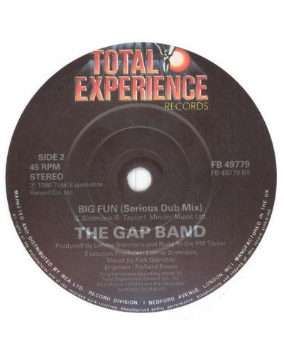 Big Fun [The Gap Band] - Vinyl 7", 45 RPM, Single, Stereo [product.brand] 1 - Shop I'm Jukebox 