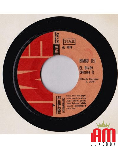 El Bimbo [Bimbo Jet] - Vinyl 7", 45 RPM, Stereo [product.brand] 1 - Shop I'm Jukebox 