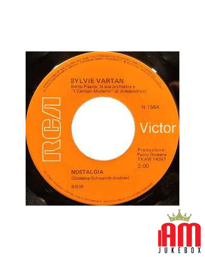 Irresistibilmente Nostalgia [Sylvie Vartan] - Vinyl 7", 45 RPM [product.brand] 1 - Shop I'm Jukebox 