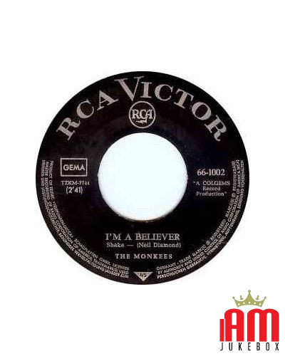 I'm A Believer [The Monkees] - Vinyl 7", 45 RPM, Single