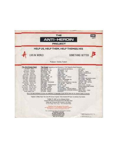 Live-In World [The Anti-Heroin Project] - Vinyle 7", Single, 45 tours [product.brand] 1 - Shop I'm Jukebox 