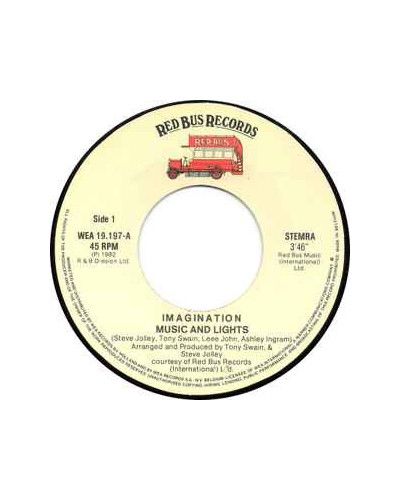 Music And Lights [Imagination] - Vinyl 7", Single, 45 RPM [product.brand] 1 - Shop I'm Jukebox