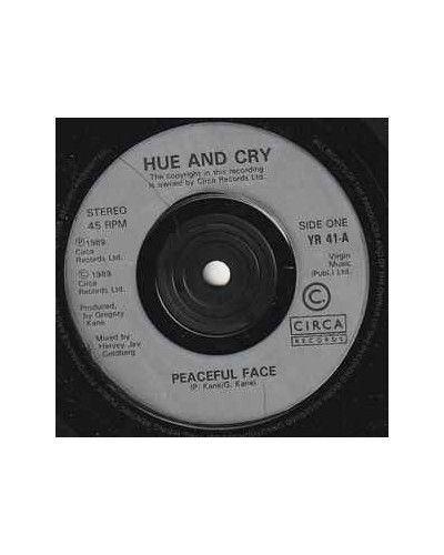 Peaceful Face [Hue & Cry] – Vinyl 7", 45 RPM, Single, Stereo [product.brand] 1 - Shop I'm Jukebox 