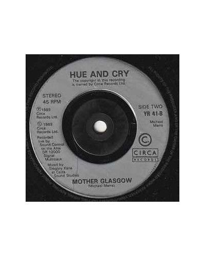 Peaceful Face [Hue & Cry] – Vinyl 7", 45 RPM, Single, Stereo [product.brand] 1 - Shop I'm Jukebox 