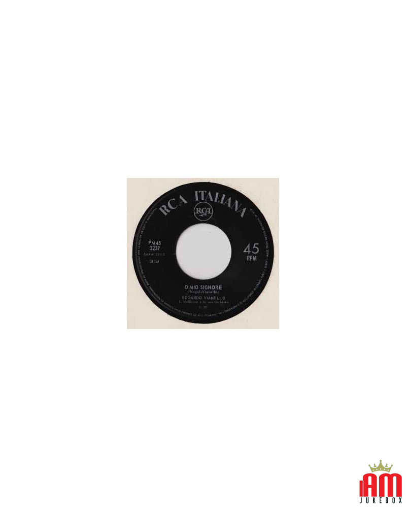 O Mio Signore [Edoardo Vianello] - Vinyl 7", 45 RPM, Mono [product.brand] 1 - Shop I'm Jukebox 