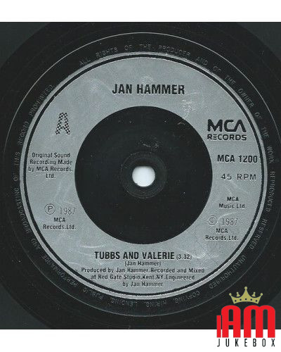 Tubbs And Valerie [Jan Hammer] - Vinyl 7", 45 RPM, Single [product.brand] 1 - Shop I'm Jukebox 