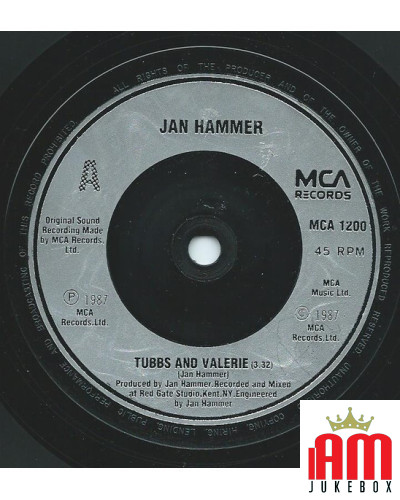 Tubbs And Valerie [Jan Hammer] - Vinyl 7", 45 RPM, Single [product.brand] 1 - Shop I'm Jukebox 