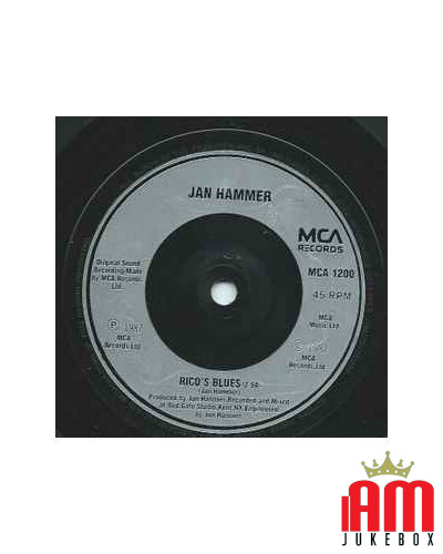 Tubbs And Valerie [Jan Hammer] - Vinyl 7", 45 RPM, Single [product.brand] 1 - Shop I'm Jukebox 