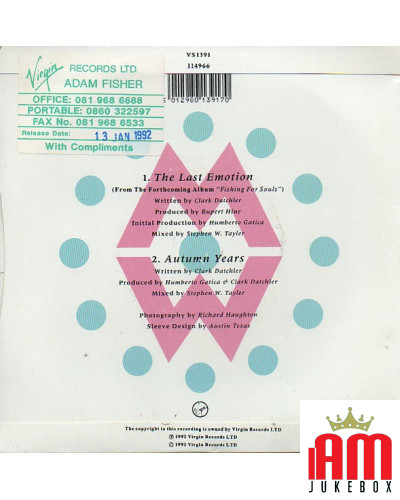 Die letzte Emotion [Medicine Wheel (2)] - Vinyl 7, 45 RPM, Single [product.brand] 1 - Shop I'm Jukebox 