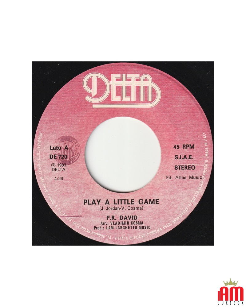 Play A Little Game [F.R. David] - Vinyl 7", 45 RPM, Single, Stereo [product.brand] 1 - Shop I'm Jukebox 