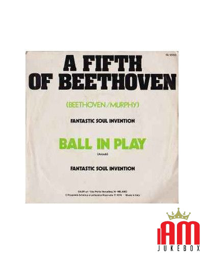 A Fifth Of Beethoven [The Fantastic Soul Invention] – Vinyl 7", 45 RPM, Stereo [product.brand] 1 - Shop I'm Jukebox 