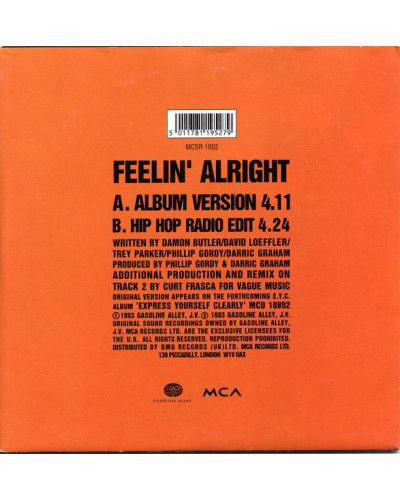 Feelin' Alright [E.Y.C.] - CD Single [product.brand] 1 - Shop I'm Jukebox 