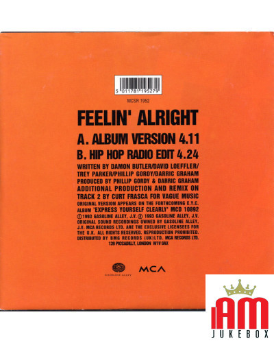 Feelin' Alright [E.Y.C.] - Vinyl, 7", Limited Edition, Poster Bag [product.brand] 1 - Shop I'm Jukebox 