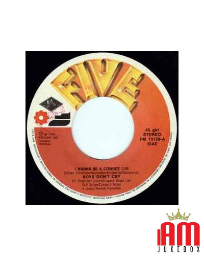 I Wanna Be A Cowboy [Boys Don't Cry] – Vinyl 7", 45 RPM [product.brand] 1 - Shop I'm Jukebox 