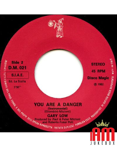 You Are A Danger [Gary Low] - Vinyl 7", 45 RPM, Repress [product.brand] 1 - Shop I'm Jukebox 