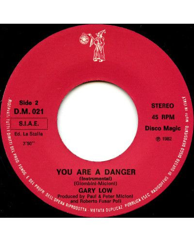 You Are A Danger [Gary Low] - Vinyl 7", 45 RPM, Repress [product.brand] 1 - Shop I'm Jukebox 