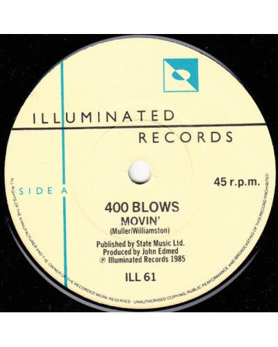 Movin' [400 Blows] – Vinyl 7", 45 RPM, Stereo [product.brand] 1 - Shop I'm Jukebox 