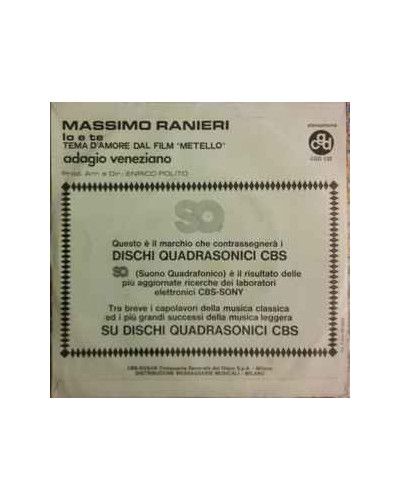 Io E Te Adagio Veneziano [Massimo Ranieri] - Vinyl 7", 45 RPM [product.brand] 1 - Shop I'm Jukebox 