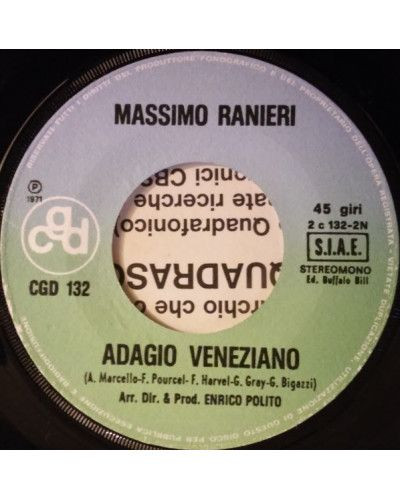 Io E Te   Adagio Veneziano [Massimo Ranieri] - Vinyl 7", 45 RPM