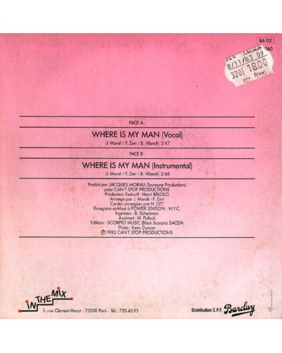 Where Is My Man [Eartha Kitt] - Vinyl 7", 45 RPM, Single [product.brand] 1 - Shop I'm Jukebox 