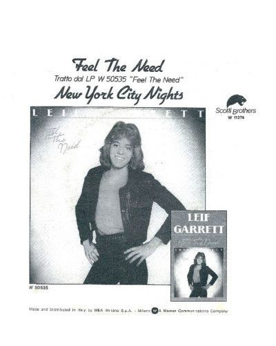 Feel The Need   New York City Nights [Leif Garrett] - Vinyl 7", 45 RPM, Stereo