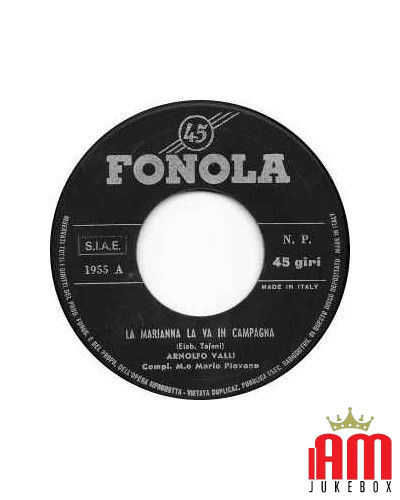 La Marianna La Va' In Campagna Il Valzer Della Fisarmonica [Arnolfo Valli] - Vinyl 7" [product.brand] 1 - Shop I'm Jukebox 