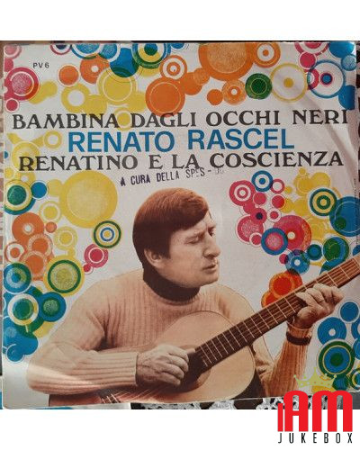 Bambina Dagli Occhi Neri   Renatino E La Coscienza [Renato Rascel] - Vinyl 7", 45 RPM, Promo