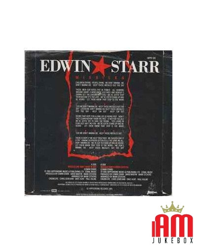 Missiles (Nous ne voulons pas mourir) [Edwin Starr] - Vinyle 7", Single, 45 tours [product.brand] 1 - Shop I'm Jukebox 