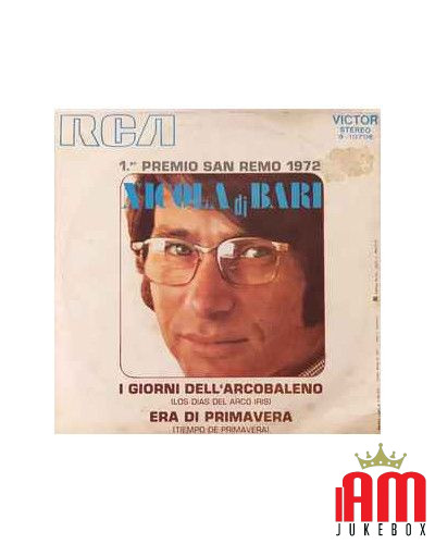 I Giorni Dell' Arcobaleno Era Di Primavera [Nicola Di Bari] - Vinyl 7", 45 RPM, Single [product.brand] 1 - Shop I'm Jukebox 