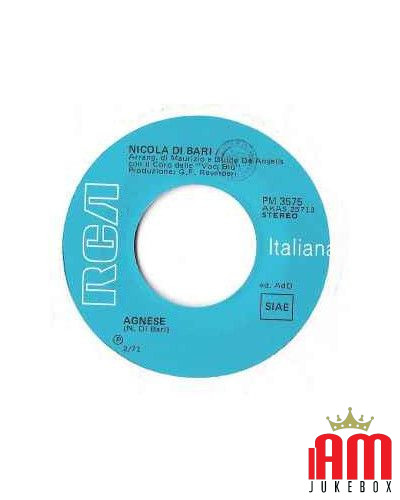 The heart ? Uno Zingaro Agnese [Nicola Di Bari] - Vinyl 7", 45 RPM, Stereo [product.brand] 1 - Shop I'm Jukebox 