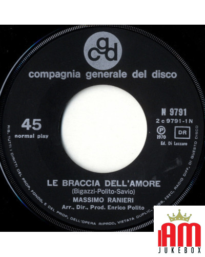 Le Braccia Dell'Amore Candida [Massimo Ranieri] - Vinyl 7", 45 RPM [product.brand] 1 - Shop I'm Jukebox 