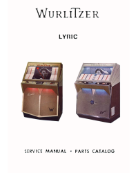 Manuale Jukebox WURLITZER Modelli Lyric M ed E (1961-63) (PDF