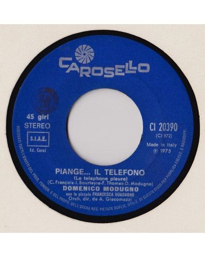 Piange...Il Telefono [Domenico Modugno] - Vinyl 7", 45 RPM