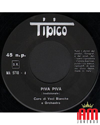 Piva Piva   Tu Scendi Dalle Stelle [Coro Di Voci Bianche] - Vinyl 7", 45 RPM