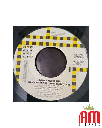 Don't Worry, Be Happy [Bobby McFerrin] - Vinyl 7", 45 RPM, Single, Stereo [product.brand] 1 - Shop I'm Jukebox