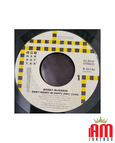 Don't Worry, Be Happy [Bobby McFerrin] - Vinyl 7", 45 RPM, Single, Stereo [product.brand] 1 - Shop I'm Jukebox 