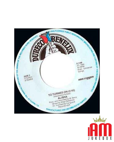 All Night Passion [Alisha] - Vinyl 7", 45 RPM, Single, Stéréo [product.brand] 1 - Shop I'm Jukebox 