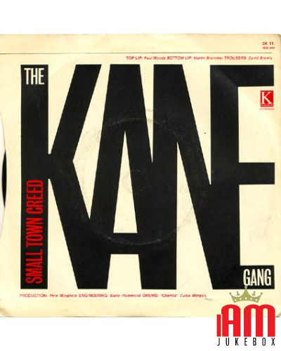 Small Town Creed [The Kane Gang] - Vinyle 7" [product.brand] 1 - Shop I'm Jukebox 