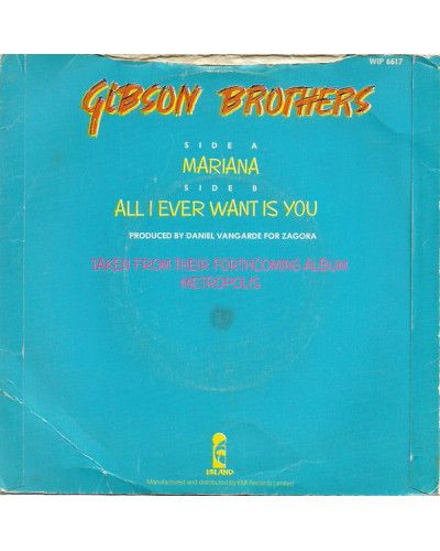 Mariana [Gibson Brothers] – Vinyl 7", 45 RPM, Fehldruck [product.brand] 1 - Shop I'm Jukebox 