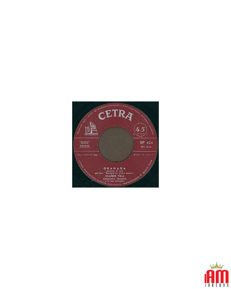 Granada Mexico [Claudio Villa] - Vinyl 7", 45 RPM [product.brand] 1 - Shop I'm Jukebox