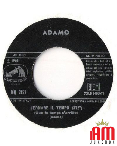 Laisse une larme au vent [Adamo] - Vinyl 7", 45 RPM