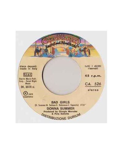 Bad Girls [Donna Summer] – Vinyl 7", 45 RPM, Single [product.brand] 1 - Shop I'm Jukebox 