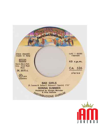 Bad Girls [Donna Summer] - Vinyl 7", 45 RPM, Single [product.brand] 1 - Shop I'm Jukebox 