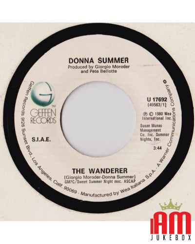 Le Vagabond [Donna Summer] - Vinyle 7", 45 TR/MIN [product.brand] 1 - Shop I'm Jukebox 