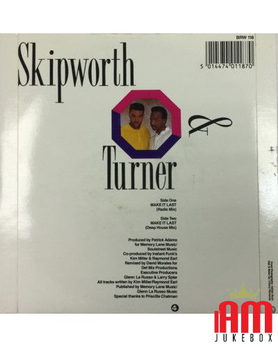 Make It Last [Skipworth & Turner] - Vinyl 7", 45 RPM, Single, Stereo [product.brand] 1 - Shop I'm Jukebox 