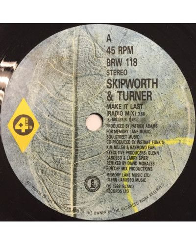 Make It Last [Skipworth & Turner] – Vinyl 7", 45 RPM, Single, Stereo [product.brand] 1 - Shop I'm Jukebox 