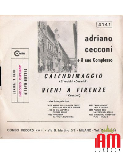 Calendimaggio Come To Florence [Adriano Cecconi] – Vinyl 7", 45 RPM [product.brand] 1 - Shop I'm Jukebox 